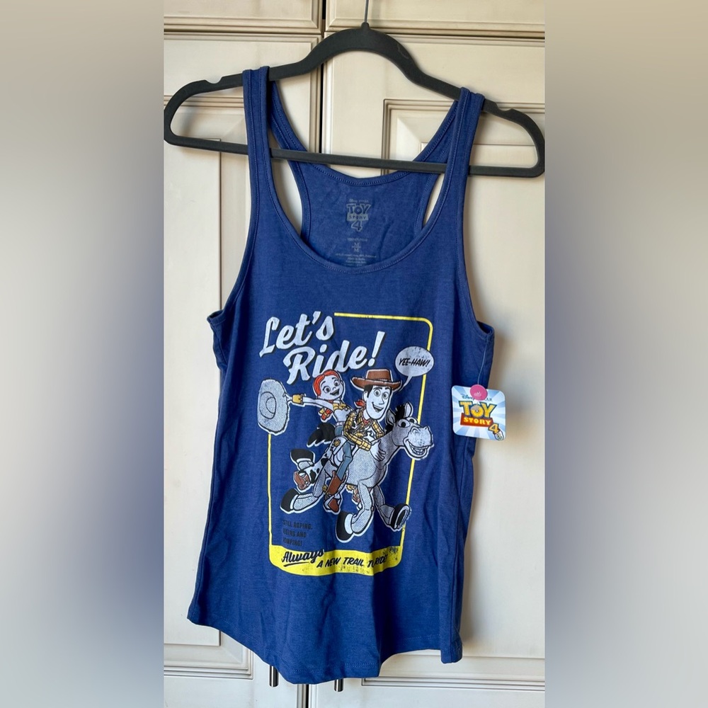🍓 NWT Toy Story Navy Tank Top Medium (more XS/S)